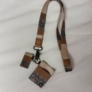 Thread Wallet Lanyard with Card Holder + Chapstick Holder